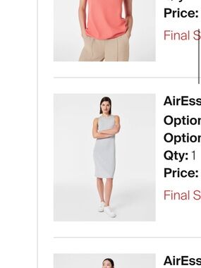 Spanx Air Essentials Tank Midi Dress Grey Size XL